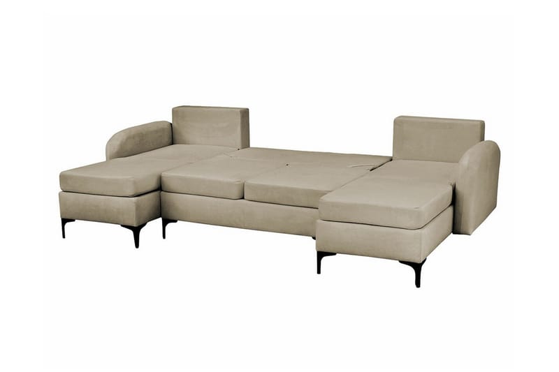 Knocklong 4-sits Hörnbäddsoffa beige - Möbler - Vardagsrum - Bäddsoffor - Hörnbäddsoffa