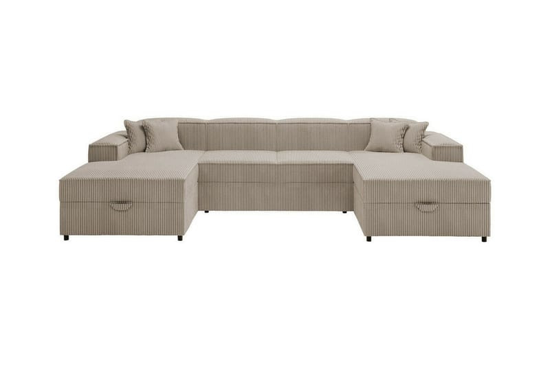 Knocklong 4-sits Hörnbäddsoffa Beige - Möbler - Vardagsrum - Bäddsoffor - Hörnbäddsoffa