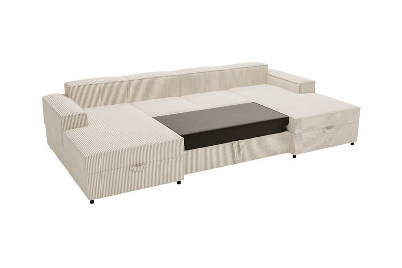 Knocklong 4-sits Hörnbäddsoffa Beige - Möbler - Vardagsrum - Bäddsoffor - Hörnbäddsoffa