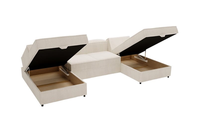 Knocklong 4-sits Hörnbäddsoffa Beige - Möbler - Vardagsrum - Bäddsoffor - Hörnbäddsoffa