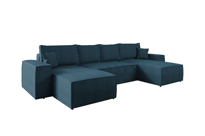 Knocklong 4-sits Hörnbäddsoffa, Blå