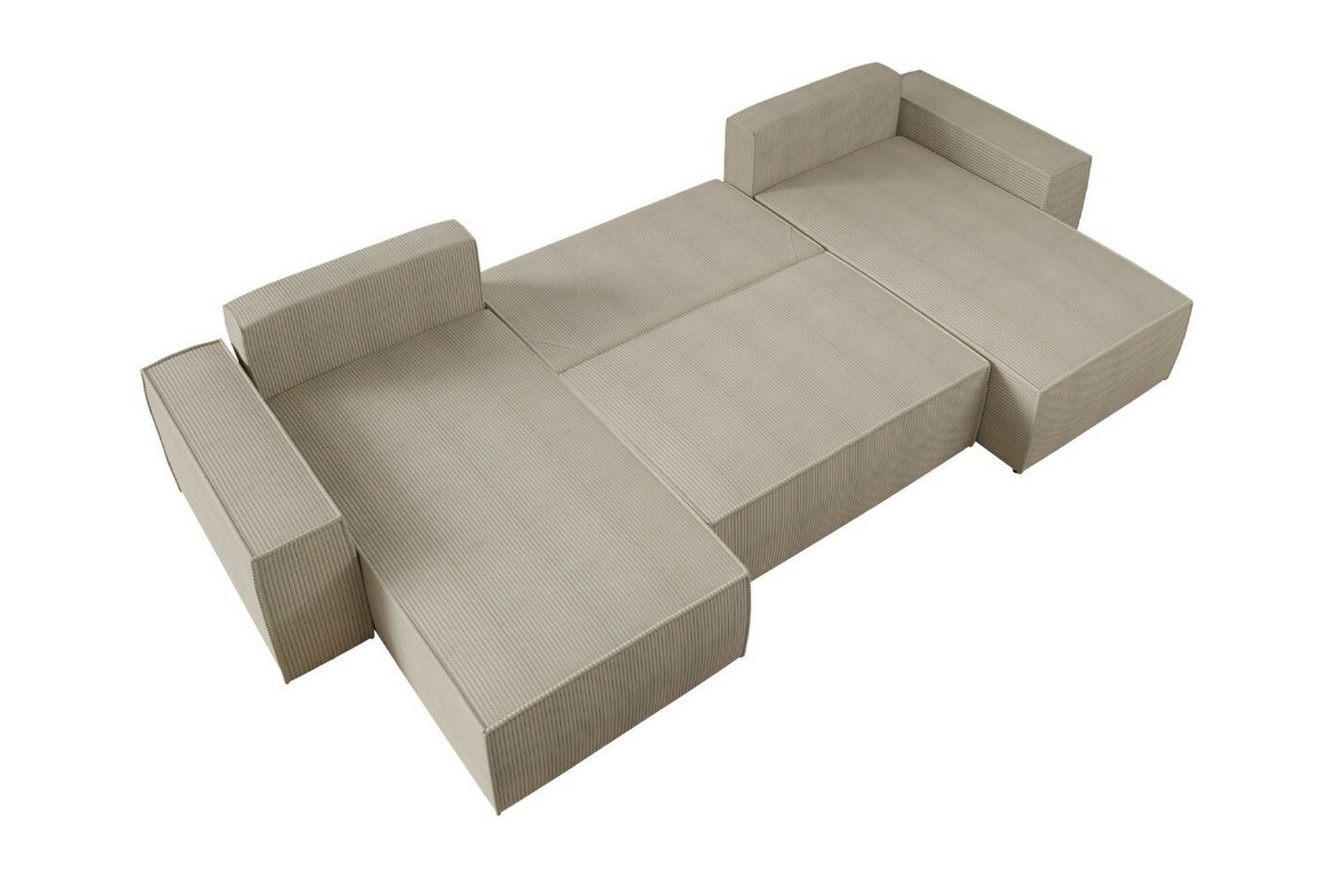 Knocklong 4-sits Hörnbäddsoffa Cream - Möbler - Vardagsrum - Bäddsoffor - U bäddsoffa