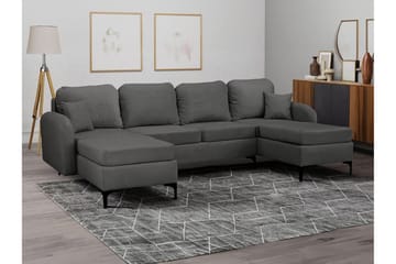 Knocklong 4-sits Hörnbäddsoffa Dark grey - Möbler - Vardagsrum - Bäddsoffor - U bäddsoffa