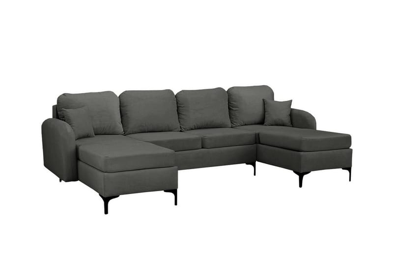 Knocklong 4-sits Hörnbäddsoffa Dark grey - Möbler - Vardagsrum - Bäddsoffor - Hörnbäddsoffa