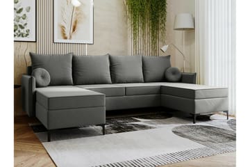 Knocklong 4-sits Hörnbäddsoffa - Grå - Möbler - Vardagsrum - Bäddsoffor - U bäddsoffa