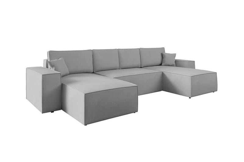 Knocklong 4-sits Hörnbäddsoffa Grå - Möbler - Vardagsrum - Bäddsoffor - Hörnbäddsoffa