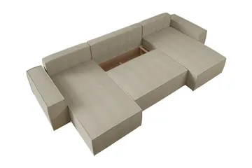 Knocklong 4-sits Hörnbäddsoffa - Grön - Möbler - Vardagsrum - Bäddsoffor - U bäddsoffa