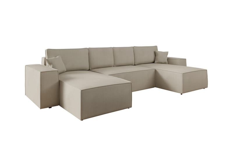 Knocklong 4-sits Hörnbäddsoffa Ljusbrun - Möbler - Vardagsrum - Bäddsoffor - Hörnbäddsoffa