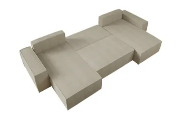 Knocklong 4-sits Hörnbäddsoffa - Ljusgrå - Möbler - Vardagsrum - Bäddsoffor - U bäddsoffa