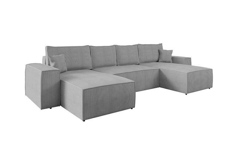 Knocklong 4-sits Hörnbäddsoffa Ljusgrå - Möbler - Vardagsrum - Bäddsoffor - Hörnbäddsoffa