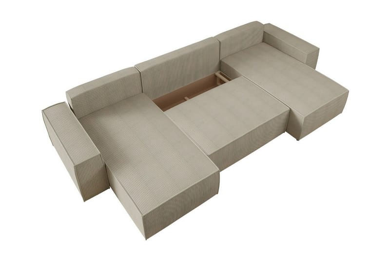 Knocklong 4-sits Hörnbäddsoffa Ljusgrå - Möbler - Vardagsrum - Bäddsoffor - Hörnbäddsoffa