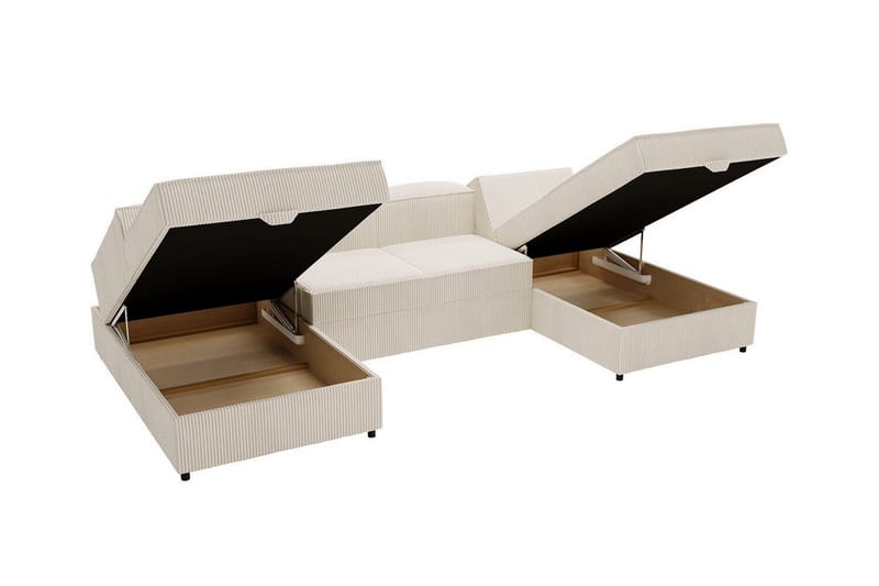Knocklong 4-sits Hörnbäddsoffa Ljusgrå/Mörkgrå - Möbler - Vardagsrum - Bäddsoffor - Hörnbäddsoffa