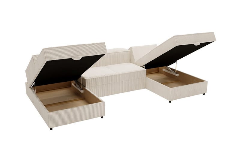 Knocklong 4-sits Hörnbäddsoffa Mörkgrå - Möbler - Vardagsrum - Bäddsoffor - Hörnbäddsoffa