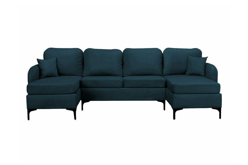 Knocklong 4-sits Hörnbäddsoffa NO_BRAND Dark blue - Möbler - Vardagsrum - Bäddsoffor - Hörnbäddsoffa