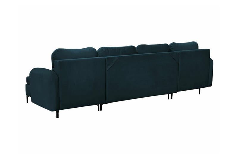 Knocklong 4-sits Hörnbäddsoffa NO_BRAND Dark blue - Möbler - Vardagsrum - Bäddsoffor - Hörnbäddsoffa