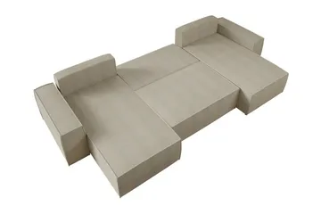 Knocklong 4-sits Hörnbäddsoffa - Rosa - Möbler - Vardagsrum - Bäddsoffor - U bäddsoffa
