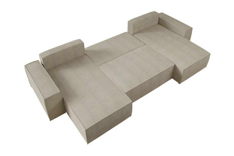 Knocklong 4-sits Hörnbäddsoffa - Rosa - Möbler - Vardagsrum - Bäddsoffor - Hörnbäddsoffa