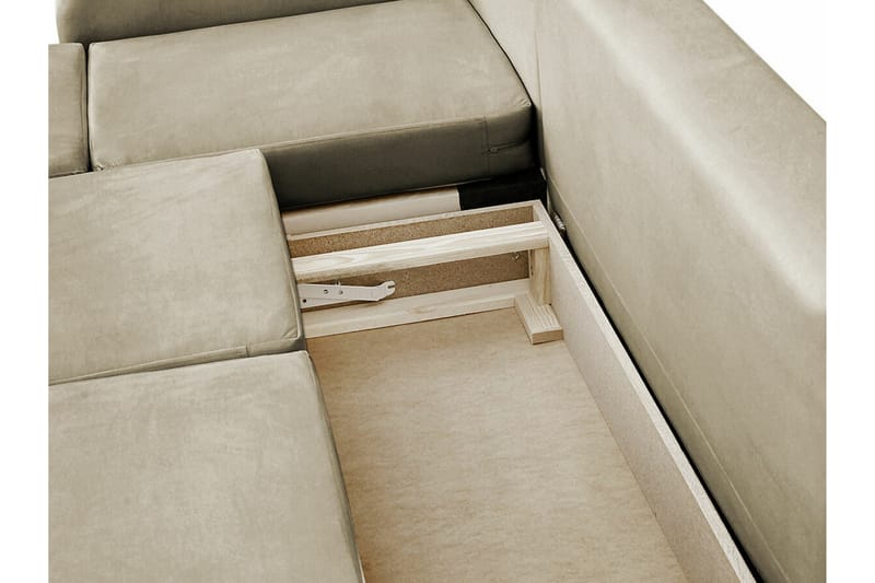 Knocklong 4-sits Hörnbäddsoffa Svart - Möbler - Vardagsrum - Bäddsoffor - Hörnbäddsoffa