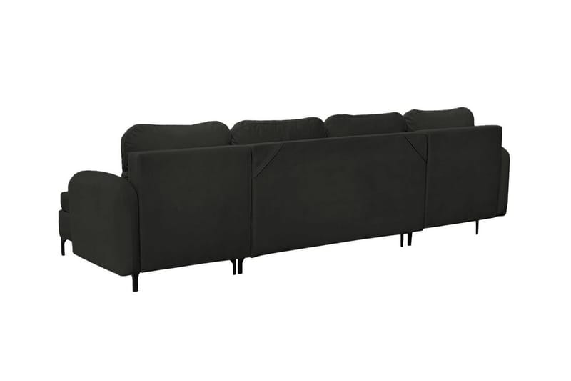 Knocklong 4-sits Hörnbäddsoffa Svart - Möbler - Vardagsrum - Bäddsoffor - Hörnbäddsoffa