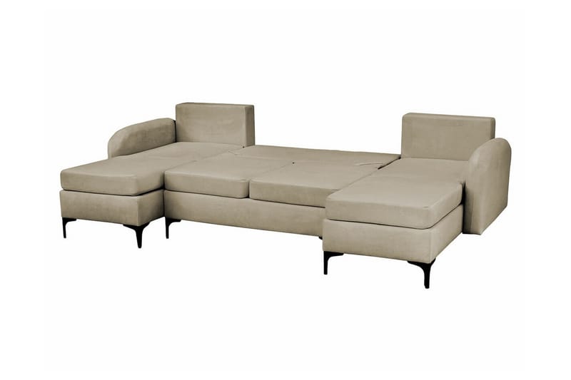 Knocklong 4-sits Hörnbäddsoffa Svart - Möbler - Vardagsrum - Bäddsoffor - Hörnbäddsoffa