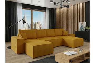 Knocklong 4-sits Hörnbäddsoffa Yellow - Möbler - Vardagsrum - Bäddsoffor - U bäddsoffa
