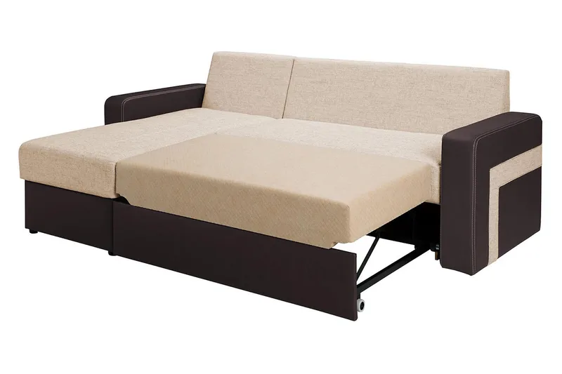 Kolder Divanbäddsoffa 234x156x82 cm - Beige/Brun - Möbler - Vardagsrum - Bäddsoffor
