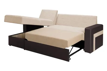 Kolder Divanbäddsoffa 234x156x82 cm - Beige/Brun - Möbler - Vardagsrum - Bäddsoffor