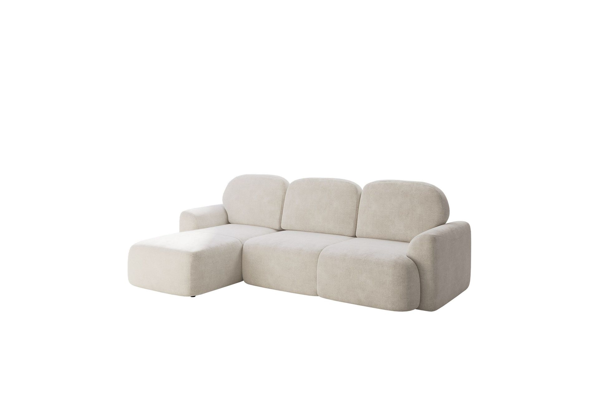 korfu bäddsoffa m. divan 3-sits - beige