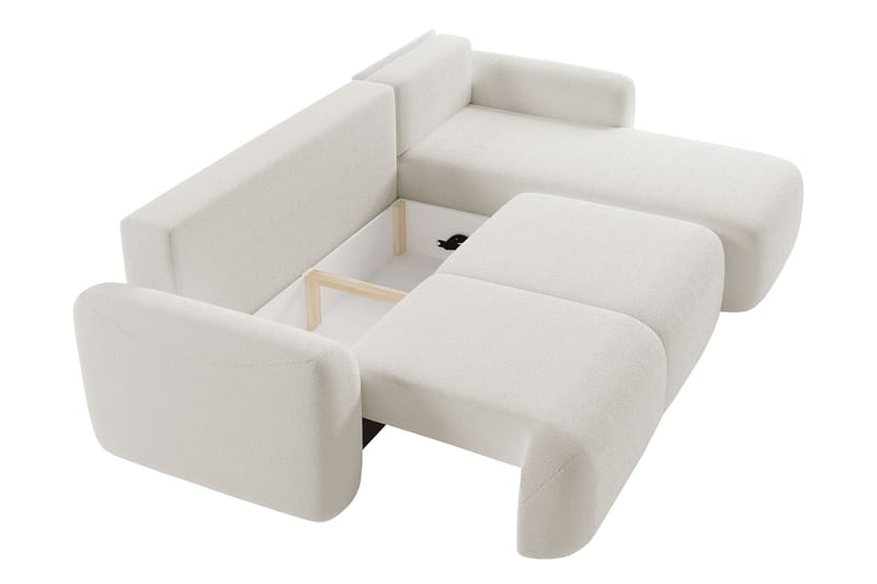 Korfu Bäddsoffa m. Divan 3-sits - Beige - Möbler - Vardagsrum - Bäddsoffor