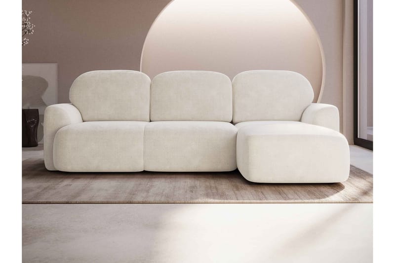 Korfu Bäddsoffa m. Divan 3-sits - Beige - Möbler - Vardagsrum - Bäddsoffor