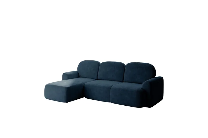 Korfu Bäddsoffa m. Divan 3-sits, Blå