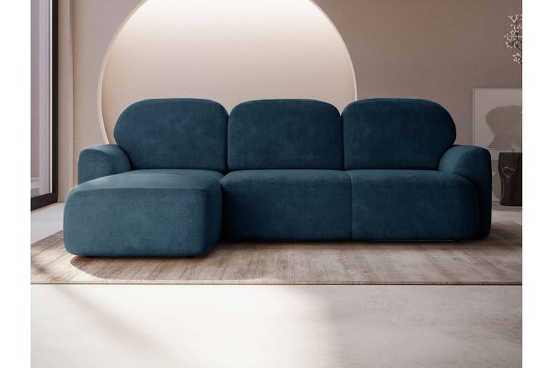 Korfu Bäddsoffa m. Divan 3-sits - Blå - Möbler - Vardagsrum - Bäddsoffor