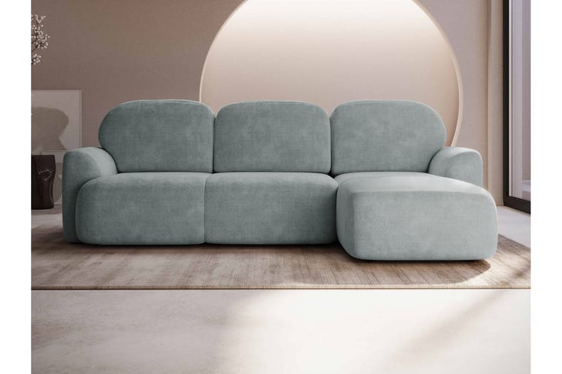 Korfu Bäddsoffa m. Divan 3-sits - Grå - Möbler - Vardagsrum - Bäddsoffor