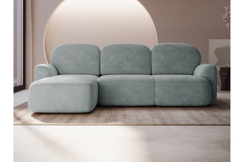 Korfu Bäddsoffa m. Divan 3-sits - Grå - Möbler - Vardagsrum - Bäddsoffor
