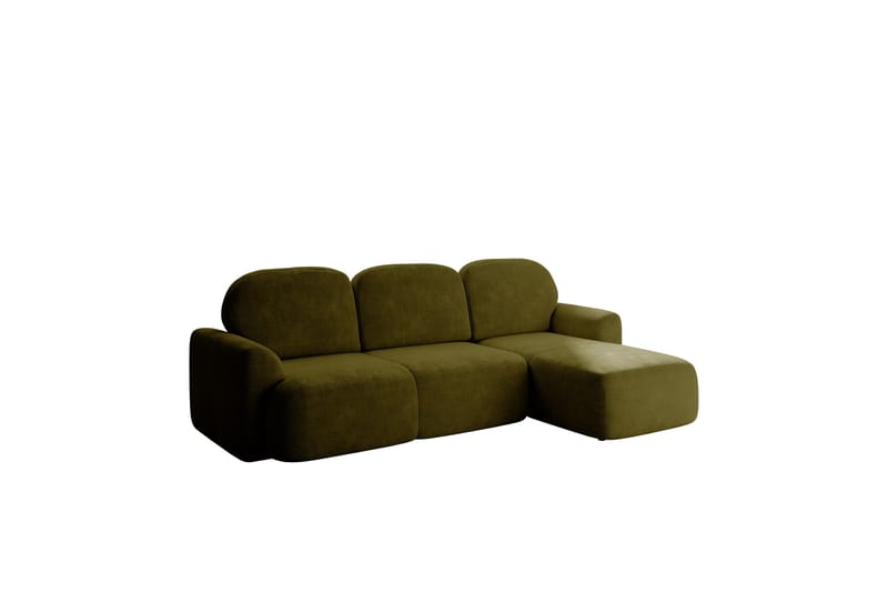 Korfu Bäddsoffa m. Divan 3-sits - Grön - Möbler - Vardagsrum - Bäddsoffor