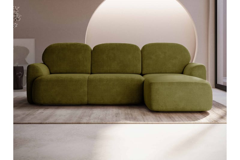 Korfu Bäddsoffa m. Divan 3-sits - Grön - Möbler - Vardagsrum - Bäddsoffor