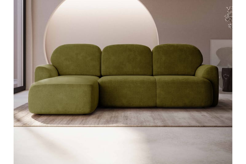 Korfu Bäddsoffa m. Divan 3-sits - Grön - Möbler - Vardagsrum - Bäddsoffor
