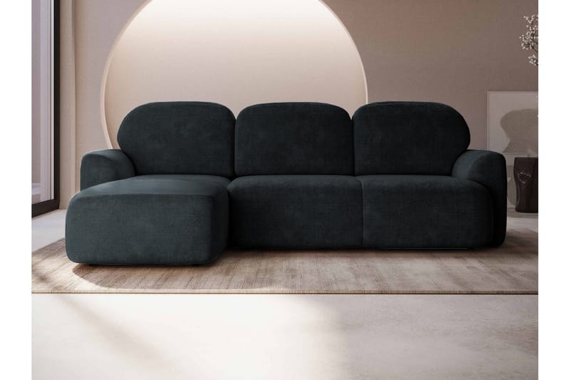 Korfu Bäddsoffa m. Divan 3-sits - Svart - Möbler - Vardagsrum - Bäddsoffor