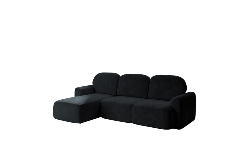 Korfu Bäddsoffa m. Divan 3-sits - Svart - Möbler - Vardagsrum - Bäddsoffor