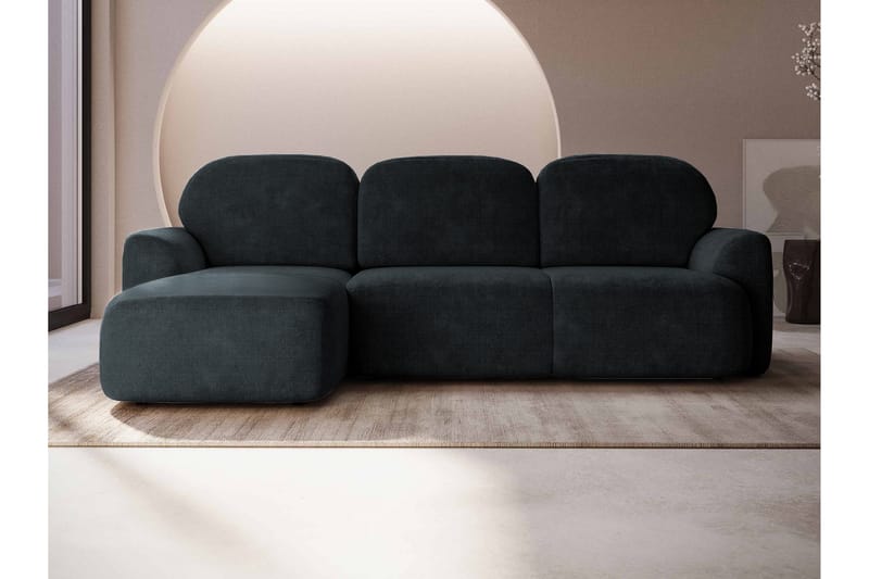 Korfu Bäddsoffa m. Divan 3-sits - Svart - Möbler - Vardagsrum - Bäddsoffor