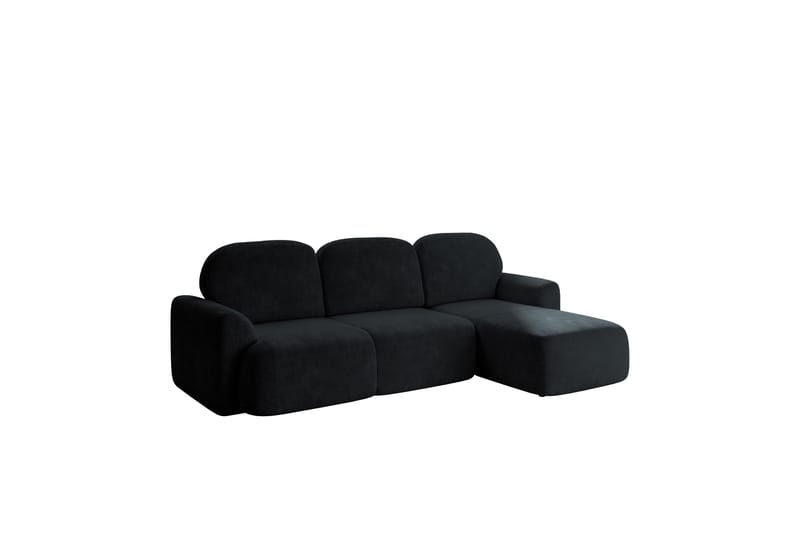 Korfu Bäddsoffa m. Divan 3-sits - Svart - Möbler - Vardagsrum - Bäddsoffor