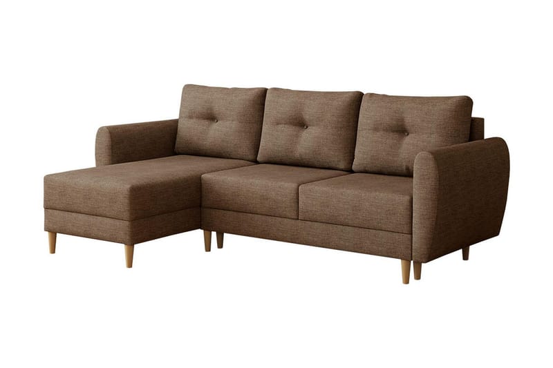 KORREBO Hörnbäddsoffa Brun - Möbler - Vardagsrum - Bäddsoffor