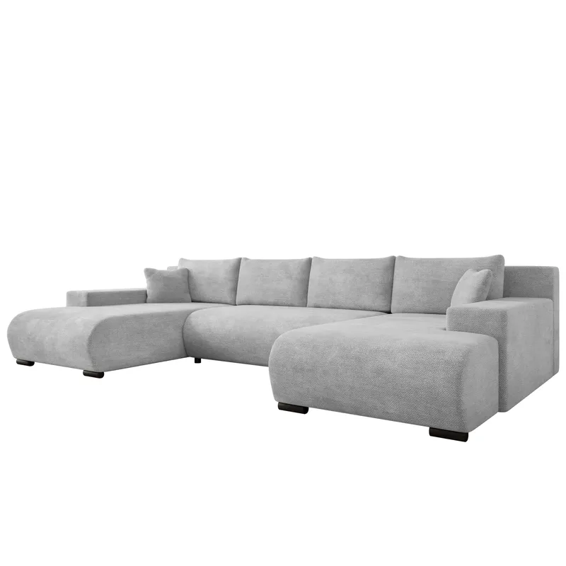 Krysen 4-sits Bäddsoffa med dubbeldivan - grå - Möbler - Vardagsrum - Bäddsoffor - Hörnbäddsoffa