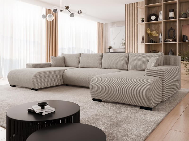 Krysen 5-sits U-Bäddsoffa med förvaring - Möbler - Vardagsrum - Bäddsoffor - Hörnbäddsoffa