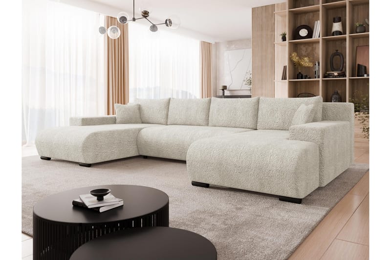 Krysen Bäddsoffa Dubbeldivan 4-sits - Beige - Möbler - Vardagsrum - Bäddsoffor - U bäddsoffa