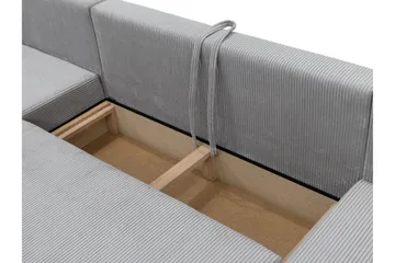 Krysen Bäddsoffa Dubbeldivan 4-sits - Grå - Möbler - Vardagsrum - Bäddsoffor - U bäddsoffa