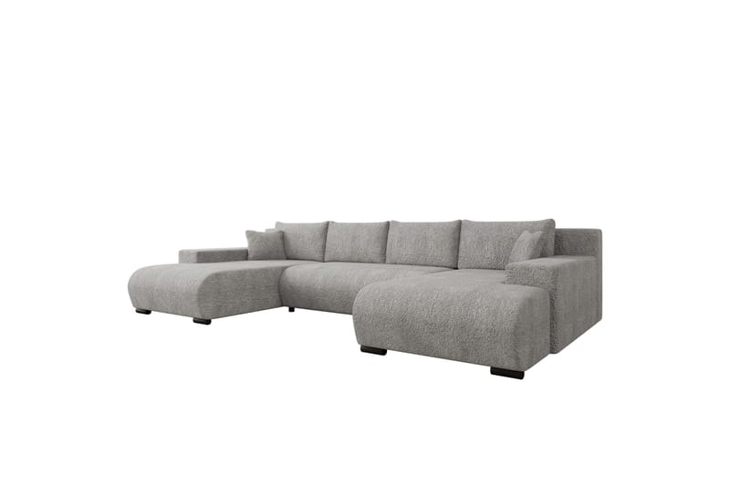 Krysen Bäddsoffa Dubbeldivan 4-sits - Grå - Möbler - Vardagsrum - Bäddsoffor - U bäddsoffa