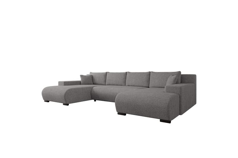 Krysen Bäddsoffa Dubbeldivan 4-sits - Grå - Möbler - Vardagsrum - Bäddsoffor - U bäddsoffa