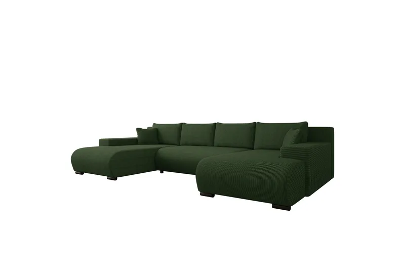 Krysen Bäddsoffa Dubbeldivan 4-sits - Grön - Möbler - Vardagsrum - Bäddsoffor - U bäddsoffa