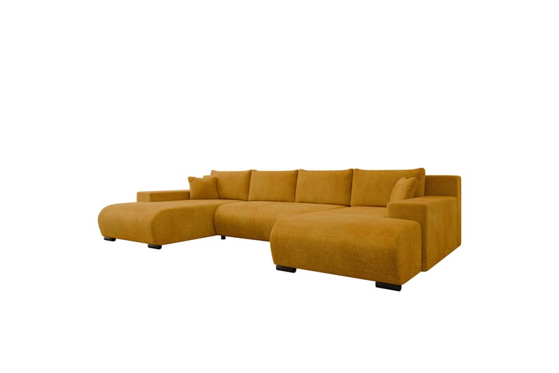Krysen Bäddsoffa Dubbeldivan 4-sits - Gul - Möbler - Vardagsrum - Bäddsoffor - U bäddsoffa